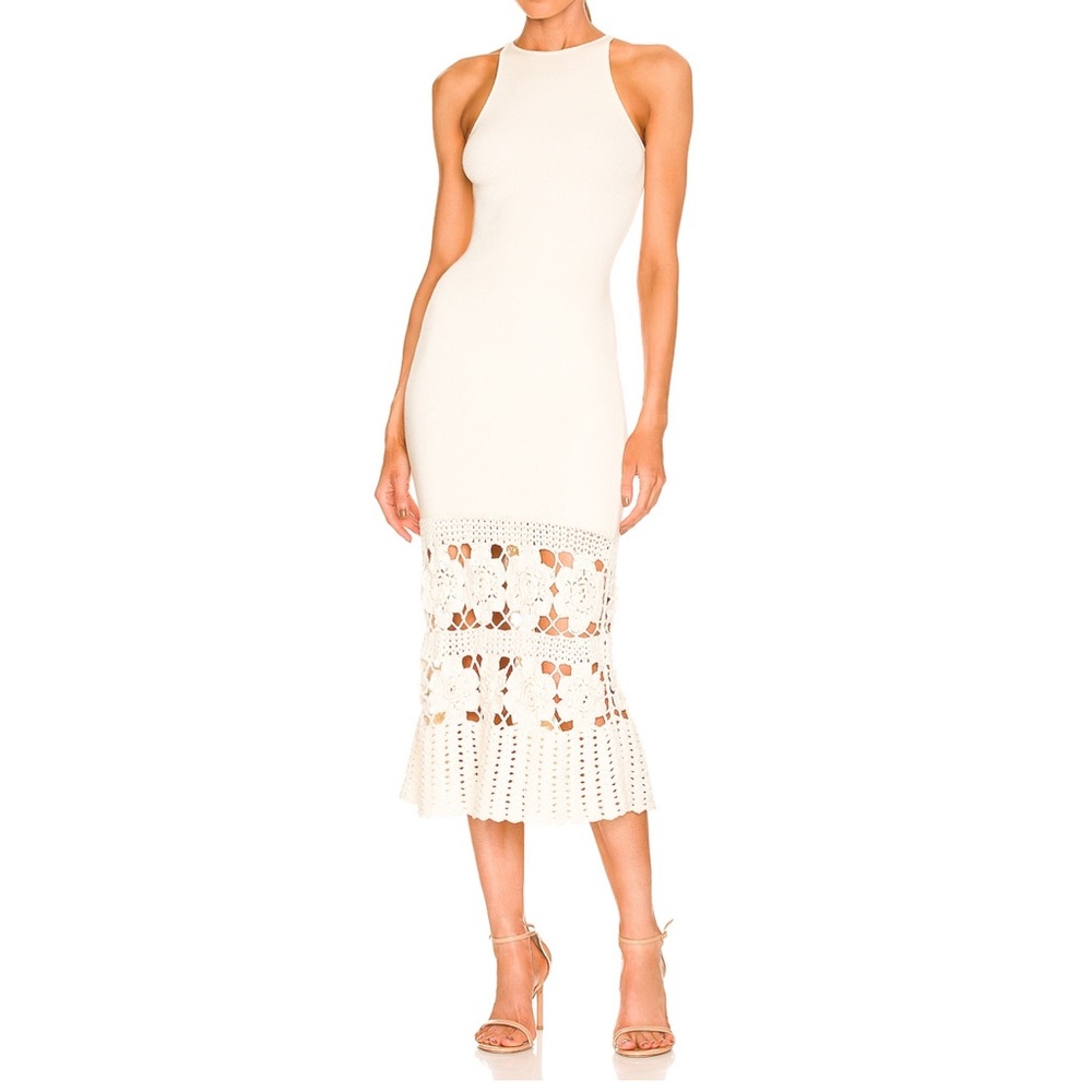 REVOLVE Tularosa Finley Crochet Midi Dress size Small